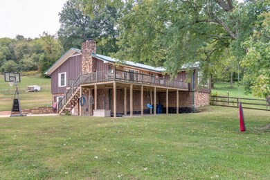 Side view of the front of the house