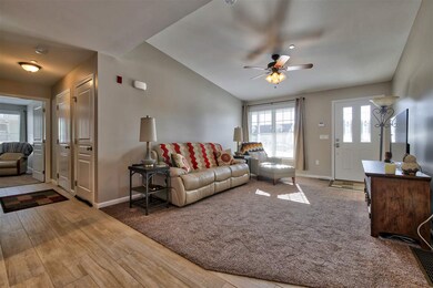 This home has attractive features and inviting dec