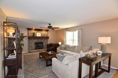 Family room located just off the eating area with 