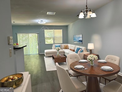 This living area is virtually staged but magine what it will look like designed to your taste