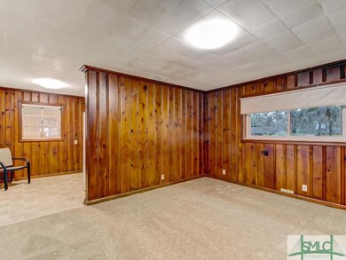 The gorgeous paneling in the living area and kitch