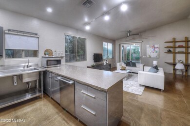 Kitchen opens to great room