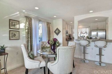 The kitchen is open to the dining and living area.