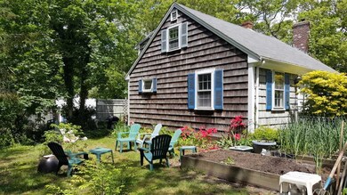 Lush side yard main house