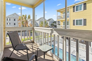 Sunroom / solarium with a residential view
