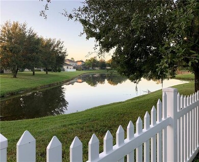 Backyard with pond view. 