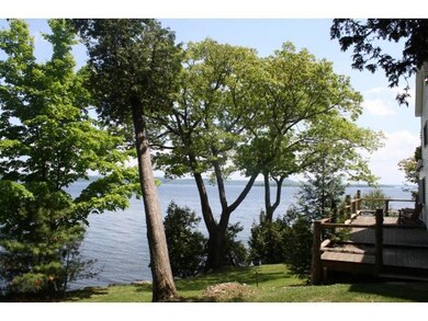 Looking east above the dock