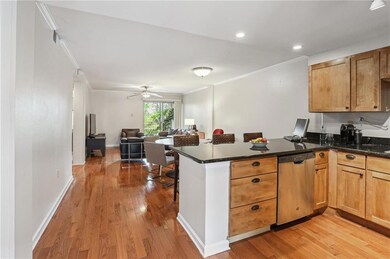The open floor plan is spacious enough for the liv