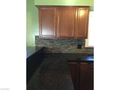 Granite countertops in kitchen.