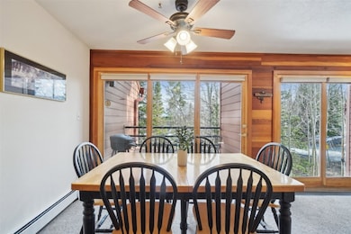 The dining room with deck access.