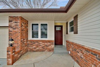 New front door and step.