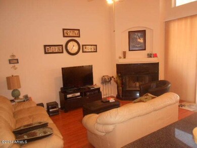 Family room with fireplace