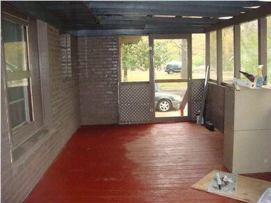 There is a HUGE screened porch!