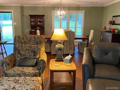 Open floor plan offers space for entaining