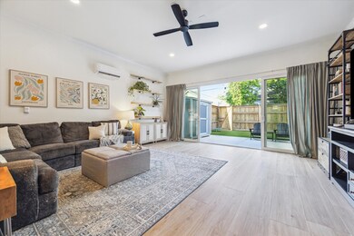 This large living room was formerly a garage and i