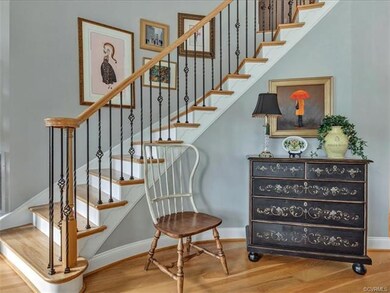 Curved stairway is impressive!