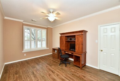Just to left of the foyer across from the formal dining area you find the study. If you are looking for a spot to get some work done, you have found it. The space can easily work as an additional bedroom as it has access to a large walk in closet. Accented with beautiful 3.5