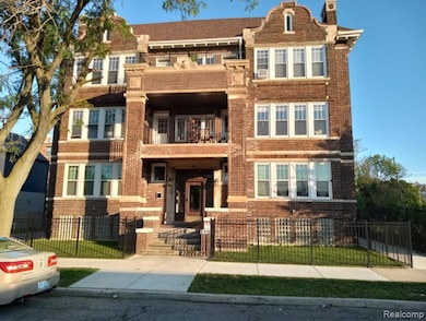 View of property with a fenced front yard