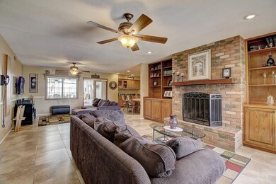 Stunning Brick Fireplace