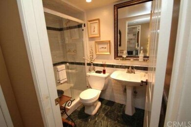 Downstairs remodeled 3/4 bathroom with gorgeous ma