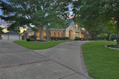 Welcome to 16619 Hamilton Park Dr. in the gated Estates Section of Coles Crossing.  This home has 5 bedrooms, 5 full bathrooms, and a three-car garage with a ten-foot extension.