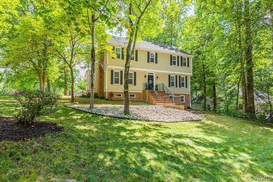 View of front of home with a front yard