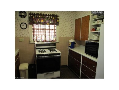 Kitchen offers a lot of storage space.
