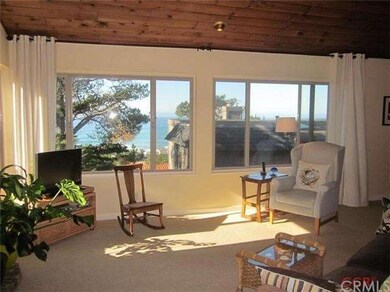The living room has a beautiful ocean view