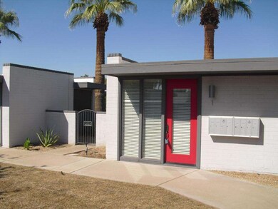 Courtyard entry door