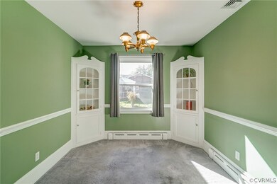 Look at those Built-In China Cabinets!  So perfect for all your displays.  Old Charm Beauty here!