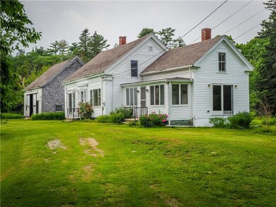 North side view and view of barn