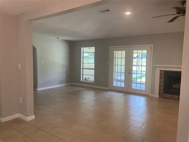 Living room just off the open kitchen