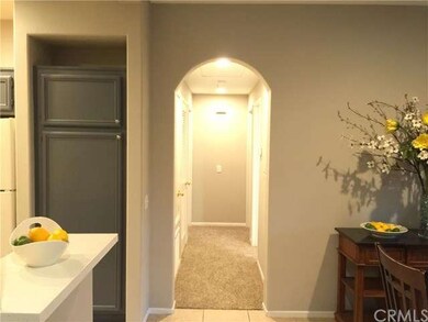 Hallway from living areas to bedrooms and bathroom