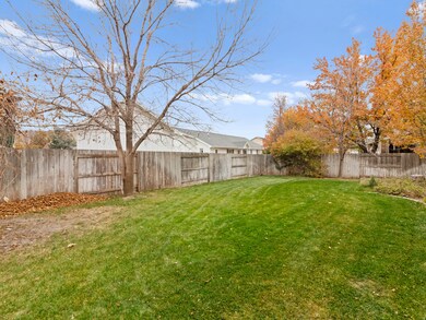 View of fenced backyard
