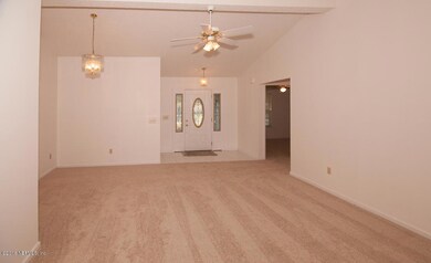 Living/Dining Room View of Front Door