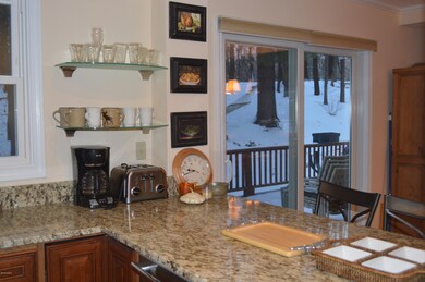 looking out to wooded area