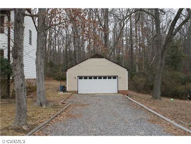 Exterior Front - Detatched, oversized Garage with 