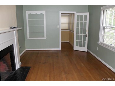 Living room with hardwood floors, fireplace (non-w