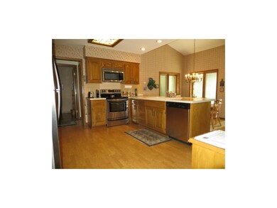 Kitchen features newer stainless steel appliances
