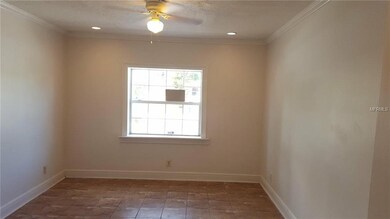 Bonus room with crown molding