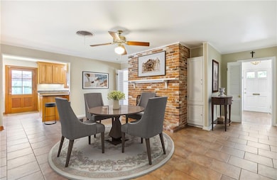 STAGED AS DINING AREA
