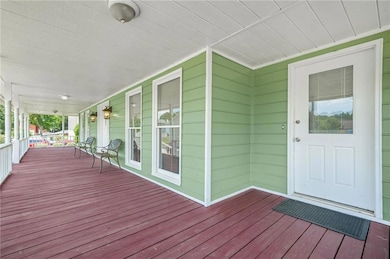 View of wooden porch