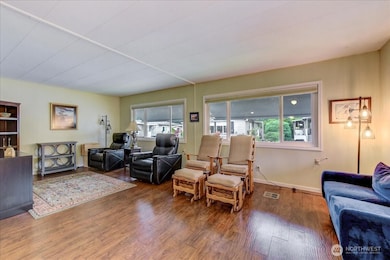 Spacious living area. Owner is willing to leave most items or can remove at buyer's request.