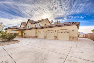 Front exterior, fully fenced and features upgraded portico and 3 car garage