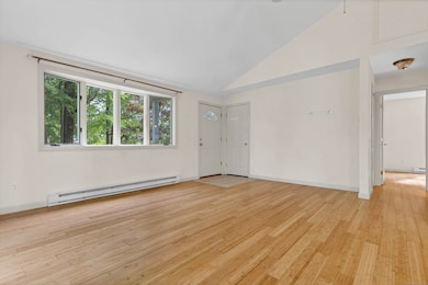 Upper unit entry and living space