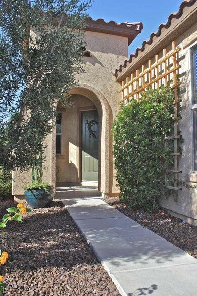 Arched Entry Leads to the Front Door