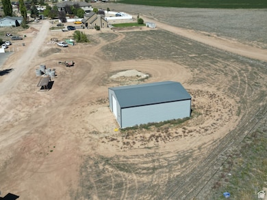 Aerial view of sparsely populated area