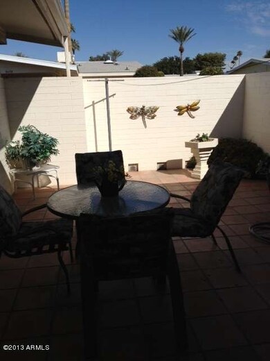 Spacious back patio