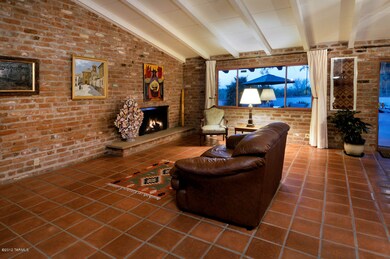 Interior brick walls, colored concrete