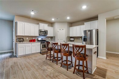 Bright open kitchen.